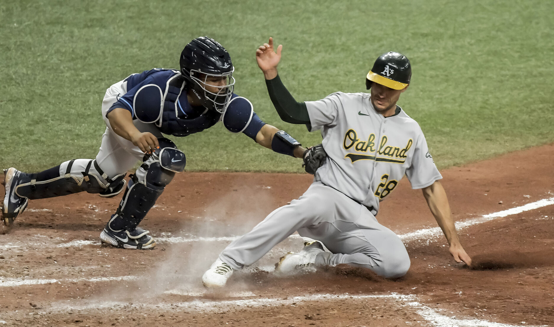 APTOPIX Athletics Rays Baseball